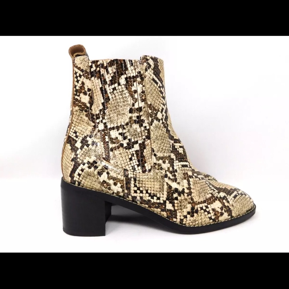 Nordstrom Women’s Boots Nohazina Lea Snakeskin leather RN58665 Booties Size 7.5M